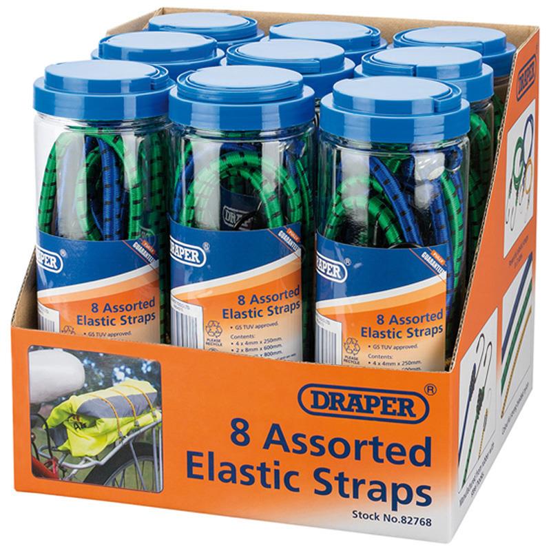 Elastic Straps 8 Assorted