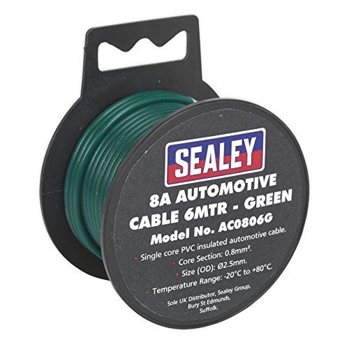 Automotive Cable Thick Wall 8A 6m Green