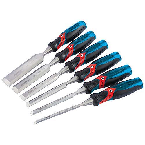 140mm Soft Grip 'Pound Thru' Bevel Edge Wood Chisel Set (6 Piece)