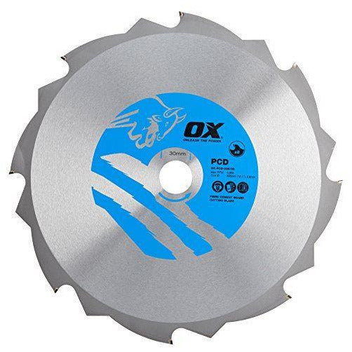 OX Fibre Cement Cutting Blade - 8 Teeth - 305/30mm