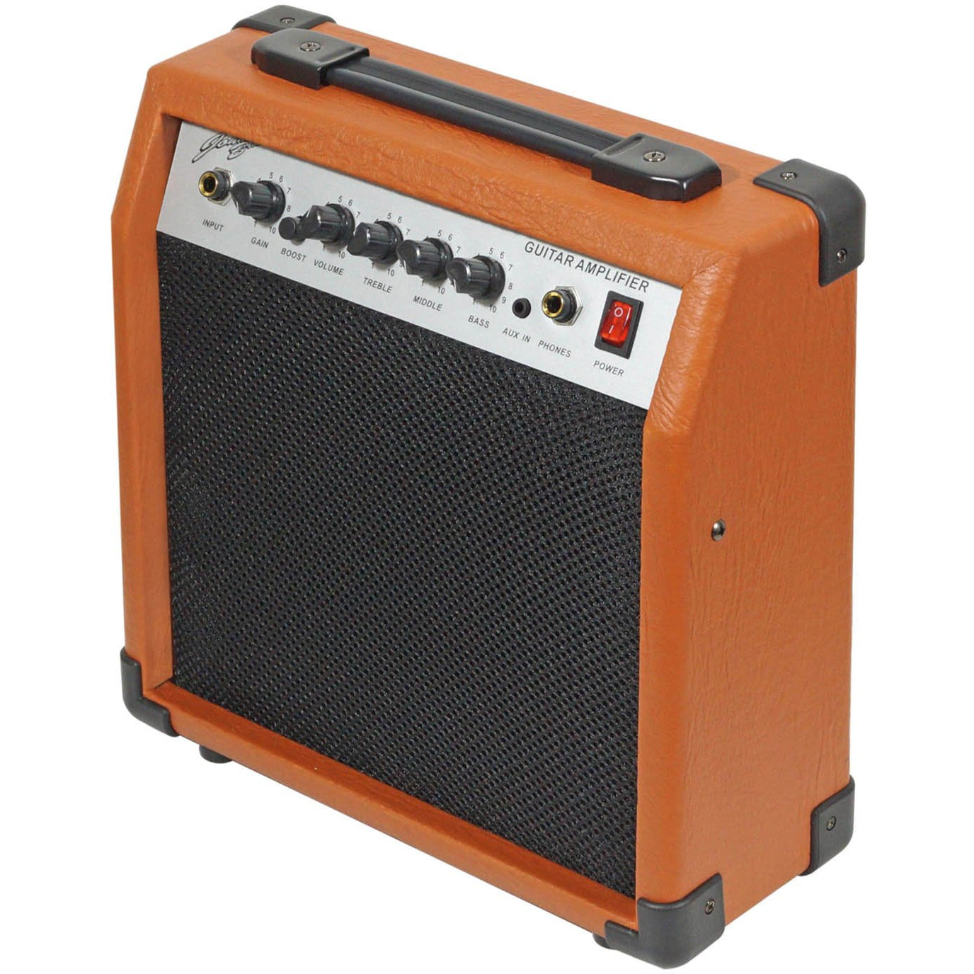 Johnny Brook Standard Guitar Kit with 20W Colour Coded Combo Amplifier (Orange)