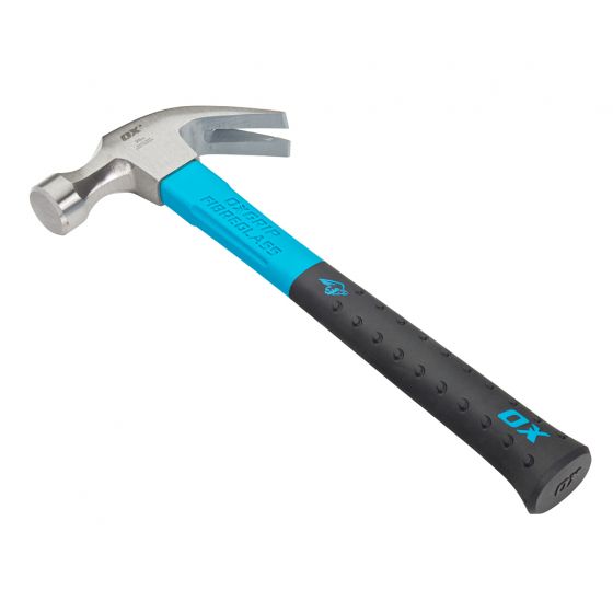 OX Pro Fibreglass Handle Claw Hammer - 20 oz