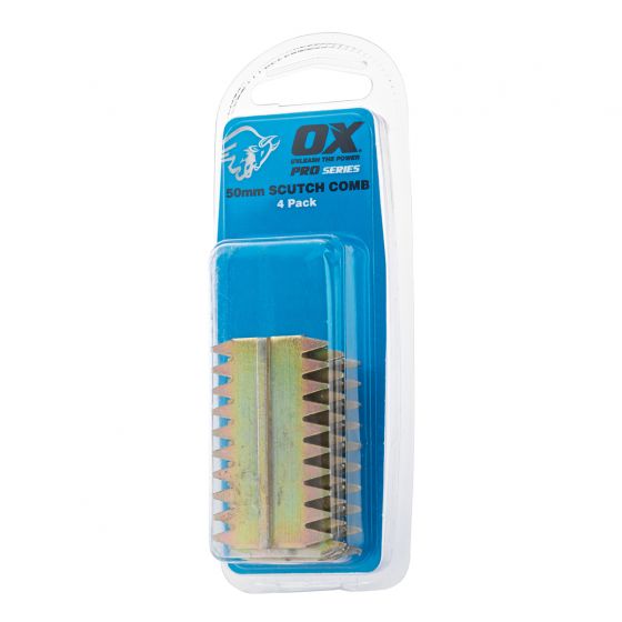 OX Pro 25mm Scutch Combs - 4 pack