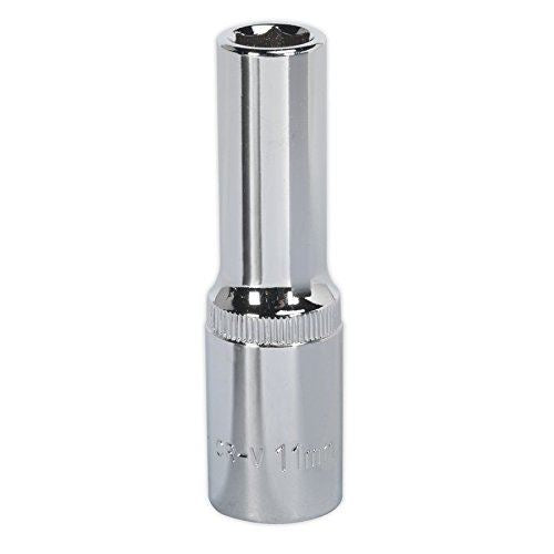 WallDrive® Socket 11mm Deep 1/2"Sq Drive Fully Polished