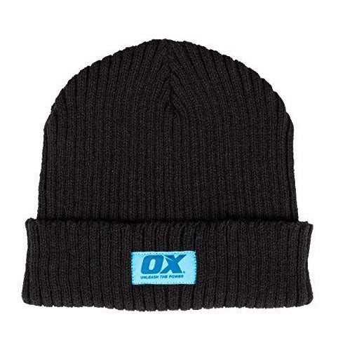 OX Winter Knitted Beanie - Black or Cyan