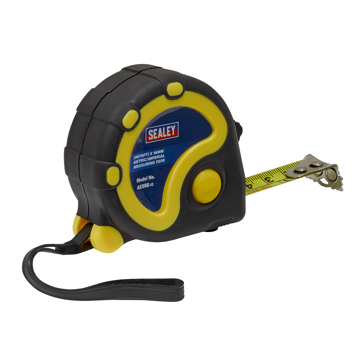 Rubber Tape Measure 3m(10ft) x 16mm - Metric/Imperial