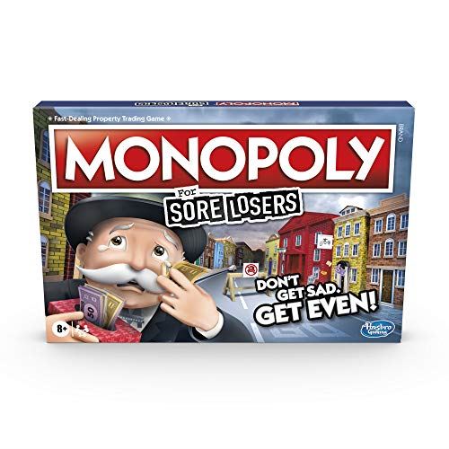 Monopoly For Sore Losers Board Game for Ages 8 and Up, The Game Where it Pays to Lose