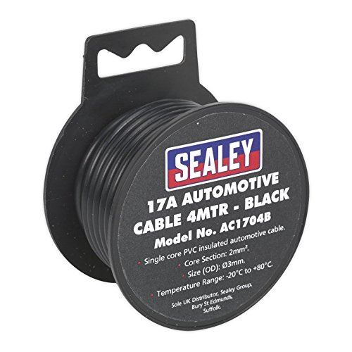 Automotive Cable Thick Wall 17A 4m Black