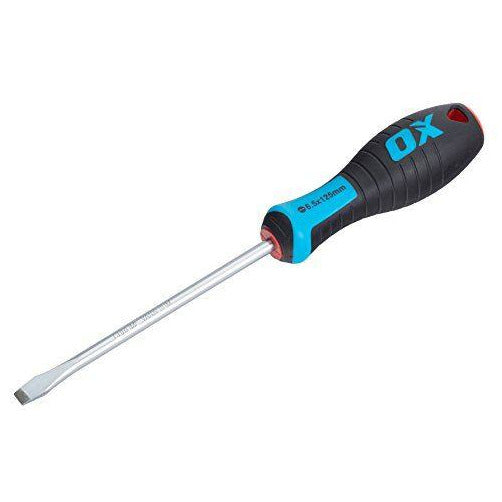 OX Pro Slotted Flared Screwdriver 125x6.5mm