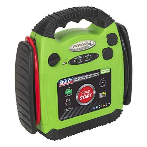 RoadStart® Emergency Jump Starter 12V 900 Peak Amps Hi-Vis G