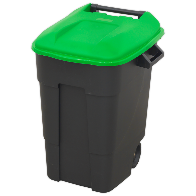 Sealey BM100G Wheelie Bin, Green