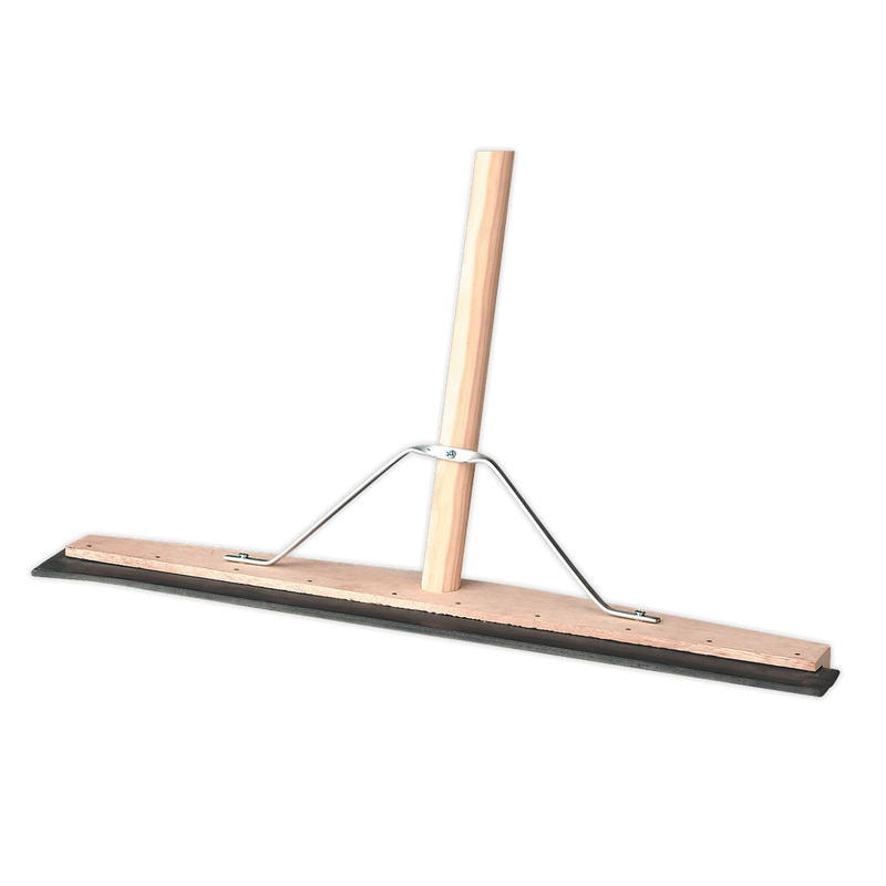 Rubber Floor Squeegee 24"(600mm) with Wooden Handle