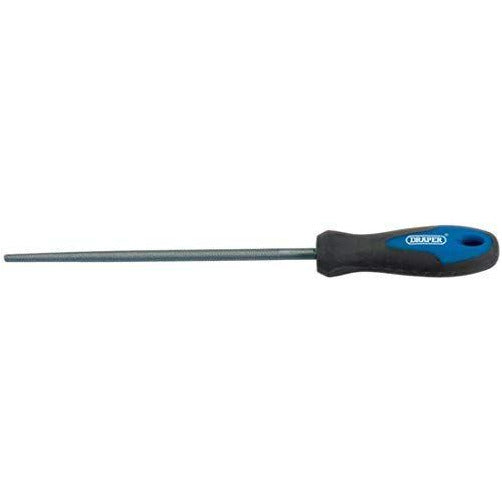 Soft Grip Engineer's File Round File and Handle, 200mm