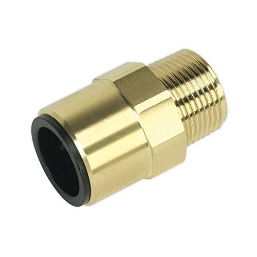 Straight Adaptor 22mm x 3/4"BSPT Brass (John Guest Speedfit®