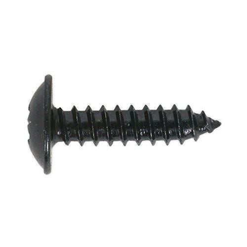 Self Tapping Screw 4.8 x 13mm Flanged Head Black Pozi Pack o