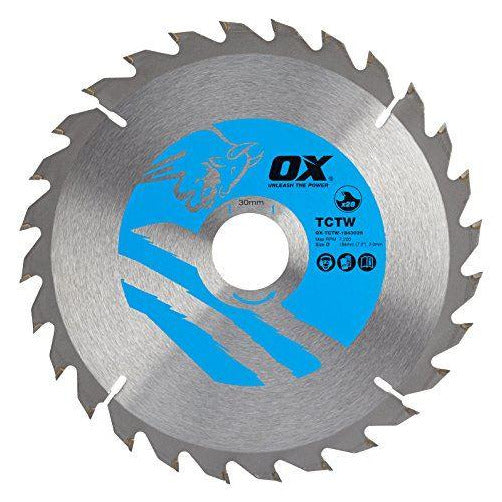 OX Wood Cutting Circular Saw Blade 184/30mm, 28 Teeth ATB