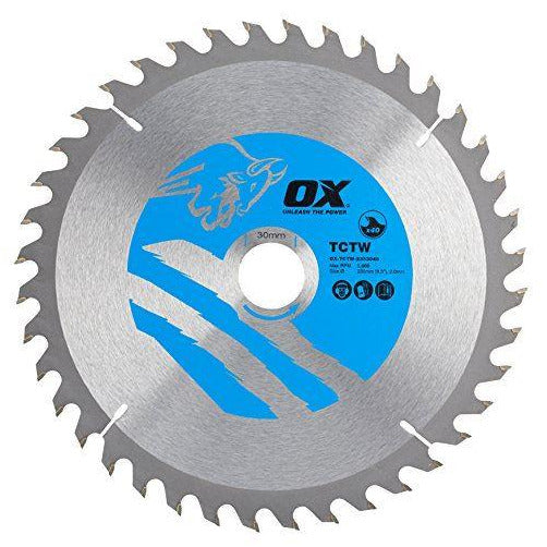 OX Wood Cutting Circular Saw Blade 235/30mm, 40 Teeth ATB