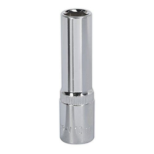 WallDrive® Socket 10mm Deep 3/8"Sq Drive Fully Polished