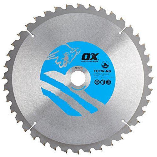 OX Wood Cutting Negative Rake Circular Saw Blade 305/30mm, 40 Teeth ATB