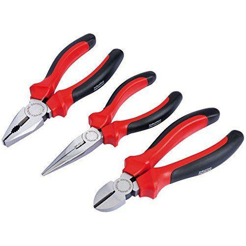 160mm Plier Set With Soft Grip Handles (3 Piece)