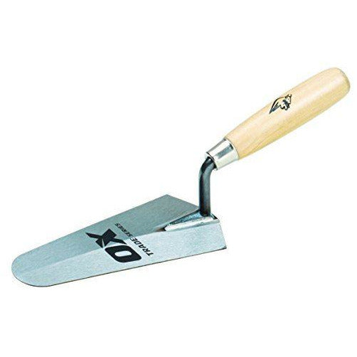 OX Trade Gauging Trowel - Wooden Handle  7 / 180mm"