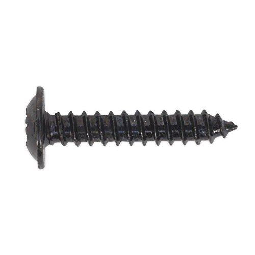 Self Tapping Screw 3.5 x 19mm Flanged Head Black Pozi Pack o