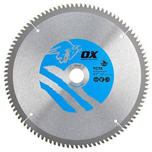 OX Alu/Plastic/Laminate Cutting Circular Saw Blade 300/30mm, 100 Teeth TCG