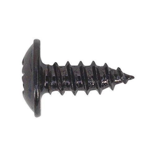 Self Tapping Screw 3.5 x 10mm Flanged Head Black Pozi Pack o