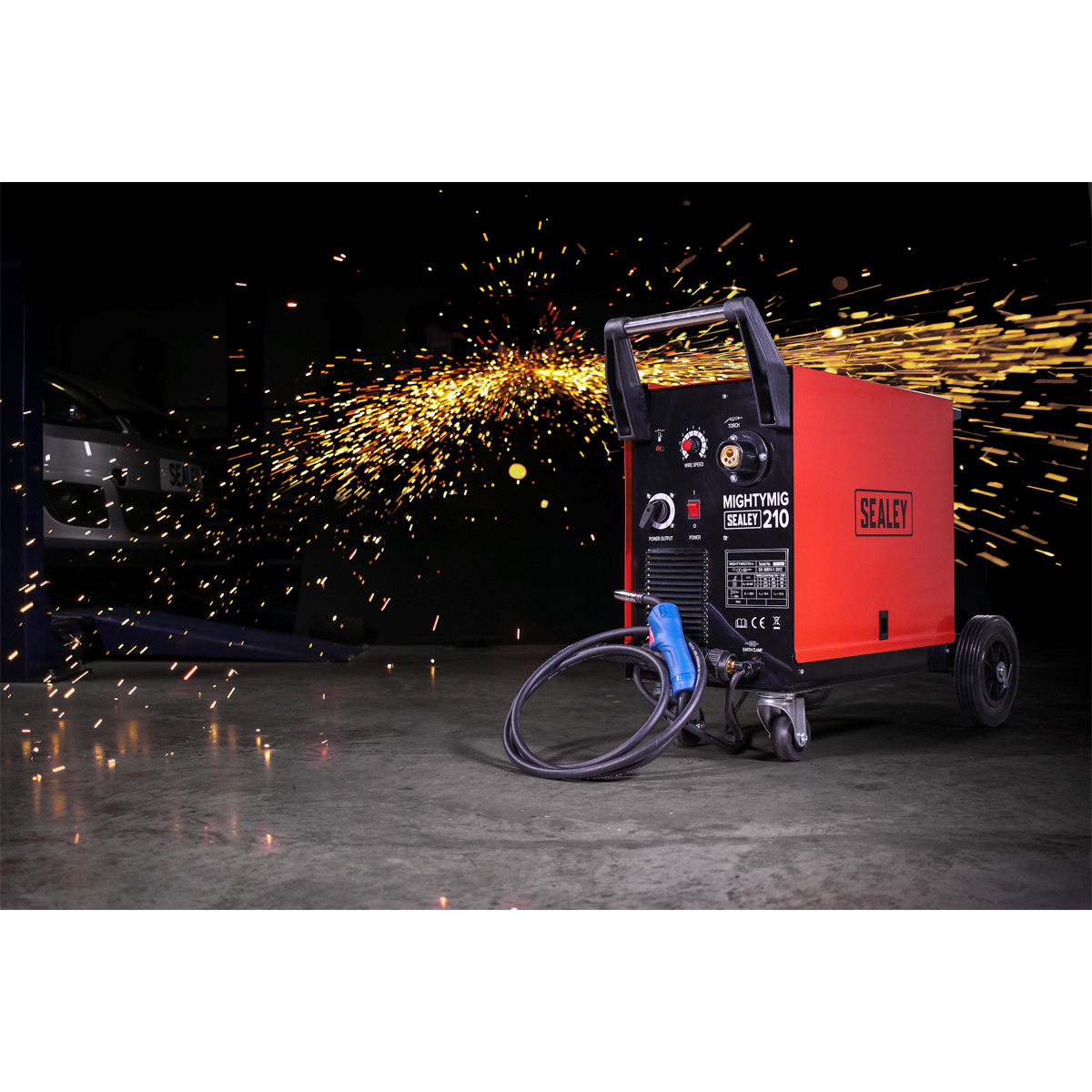 Professional Gas/No-Gas MIG Welder 210A with Euro Torch