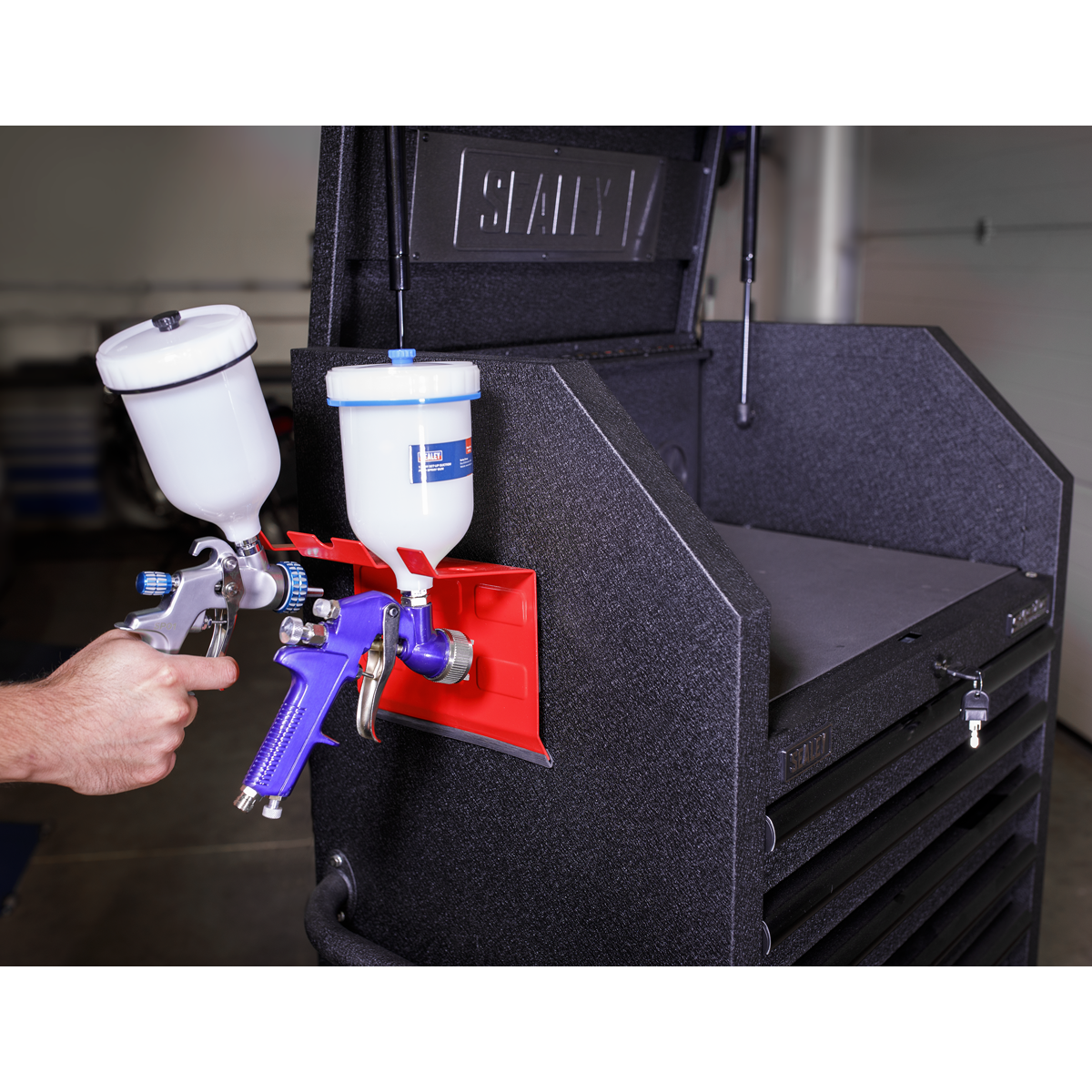 Magnetic Spray Gun Holder - 2 Gun