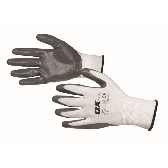 OX Nitrile Flex Gloves - Size 10 (XL)