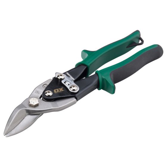 OX Pro Heavy Duty Aviation Snips Right Cut (Green)