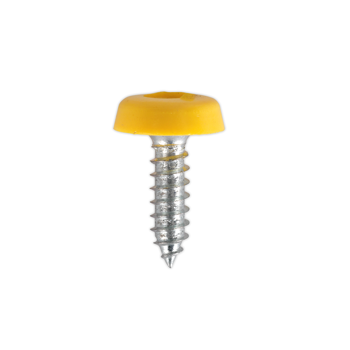 Numberplate Screw Plastic Enclosed Head 4.8 x 18mm Yellow Pa