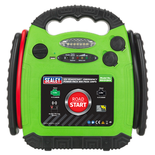 RoadStart® Emergency Jump Starter 12V 900 Peak Amps Hi-Vis G