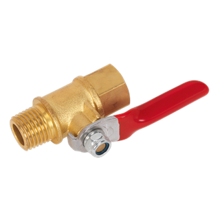 Lever Ball Valve 1/4"BSPT (M) x 1/4"BSP (F)