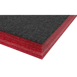 Easy Peel Shadow Foam® Red/Black 1200 x 550 x 50mm