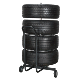 Wheel Storage Trolley 100kg Capacity with Handle